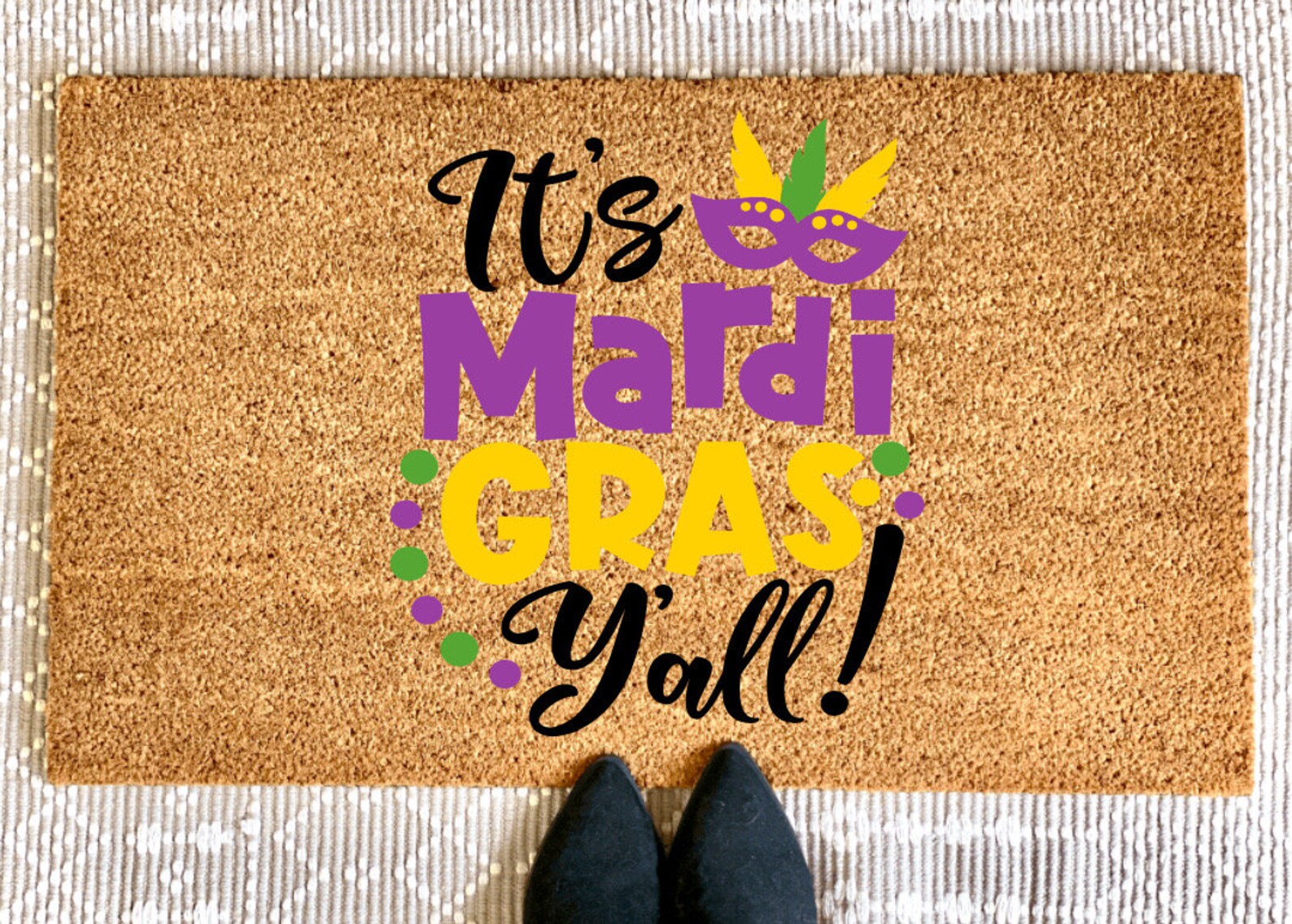 Mardi Gras Door Mat main image 0