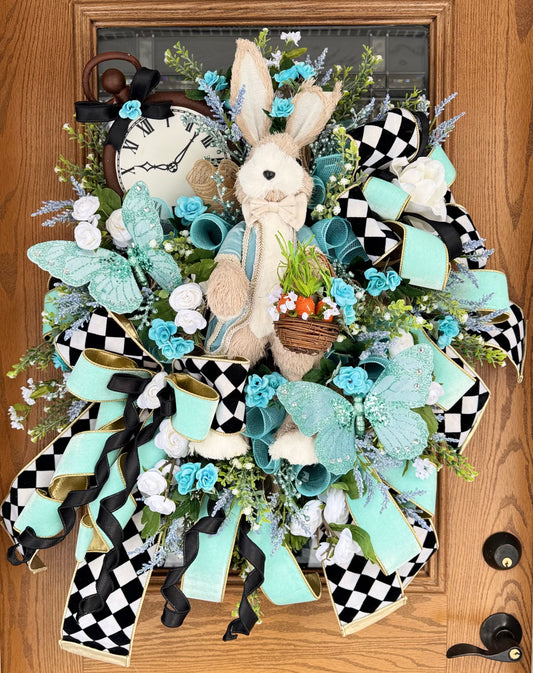 Easter Bunny Wreath | Spring Wreath | Easter Door Decor