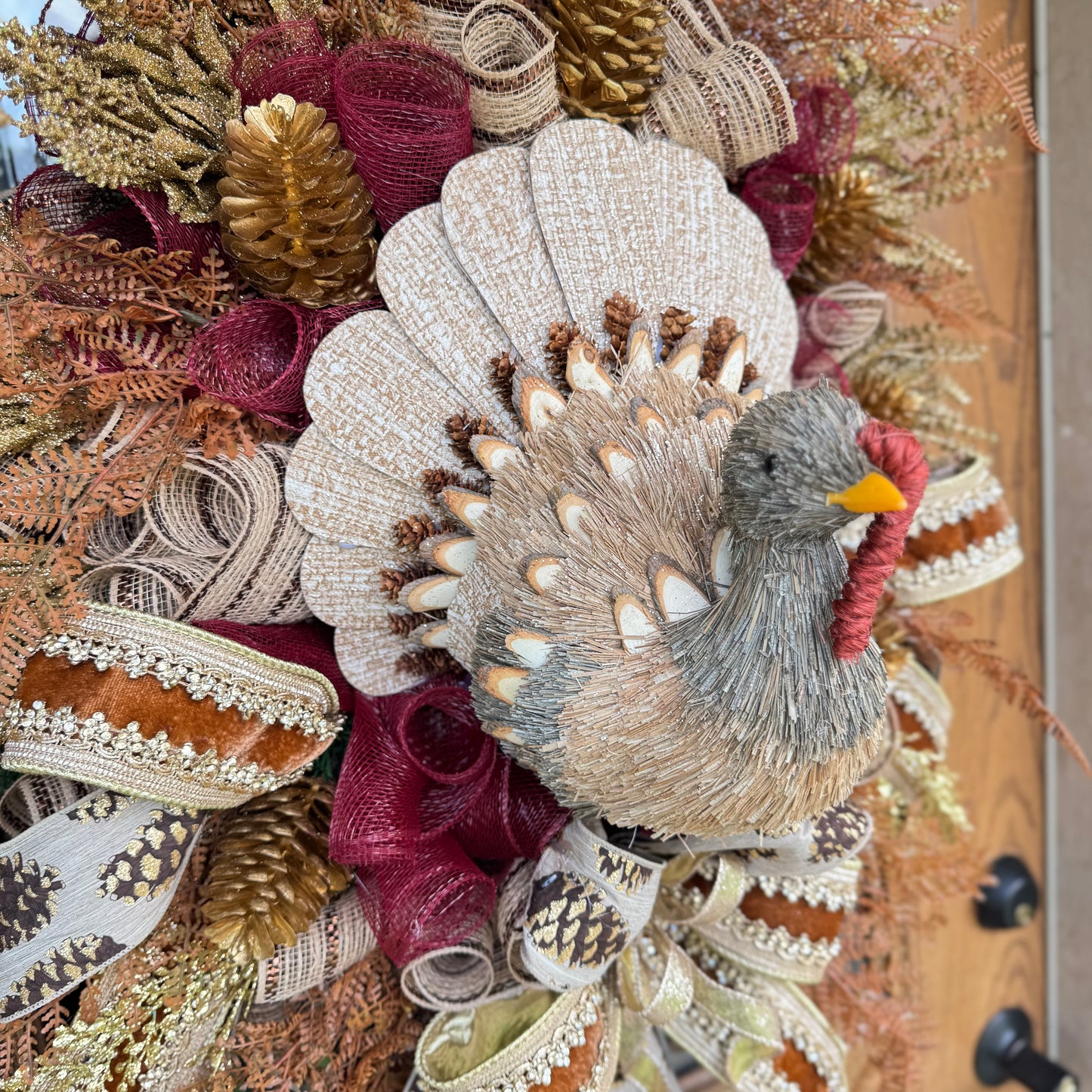Fall Turkey Wreath | Thanksgiving Wreath | Fall Wreaths For Front Door