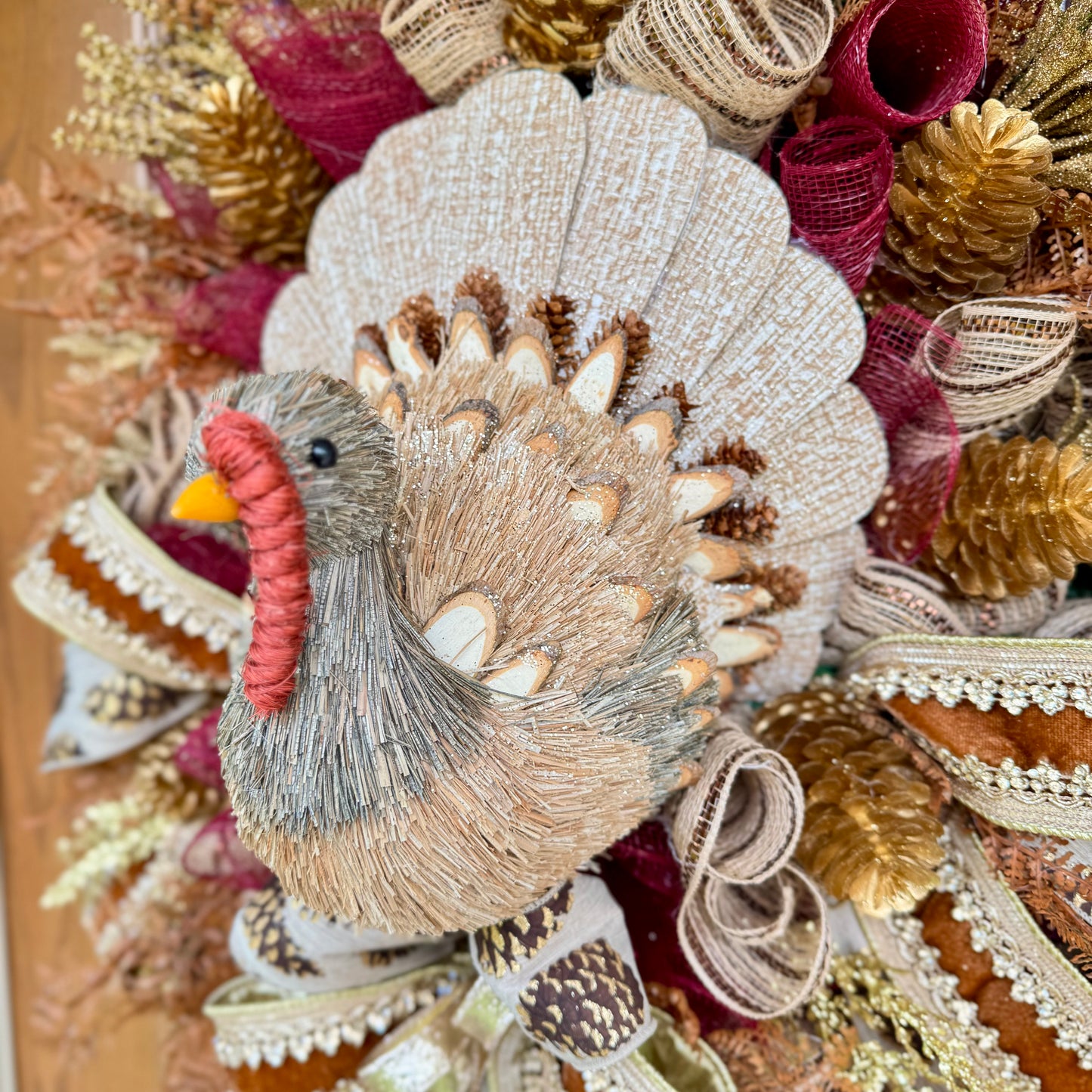 Fall Turkey Wreath | Thanksgiving Wreath | Fall Wreaths For Front Door