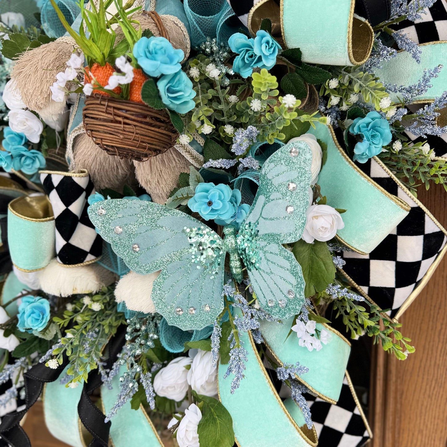Easter Bunny Wreath | Spring Wreath | Easter Door Decor