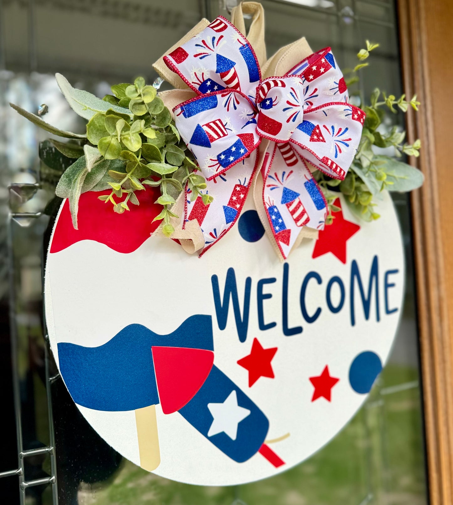Patriotic Welcome Door Hanger