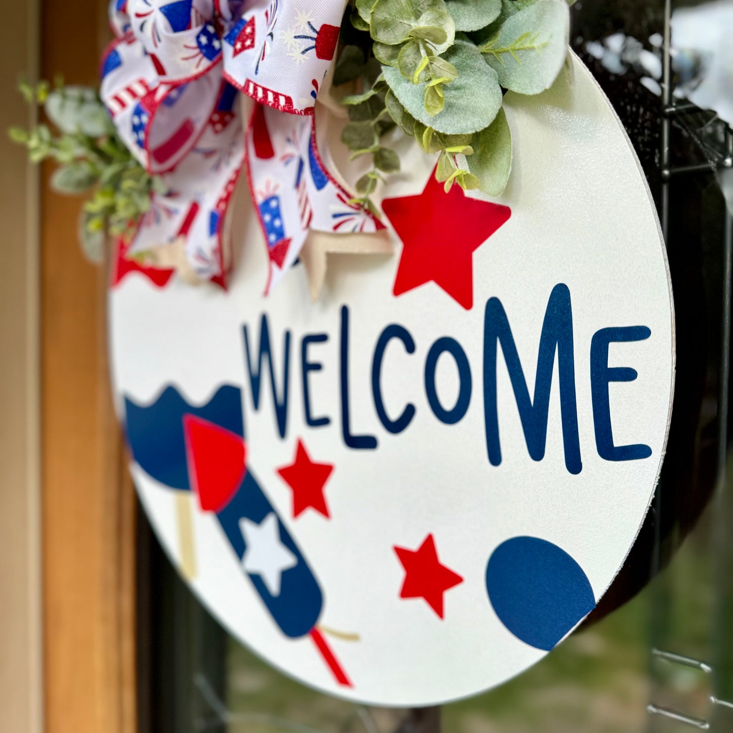 Patriotic Welcome Door Hanger