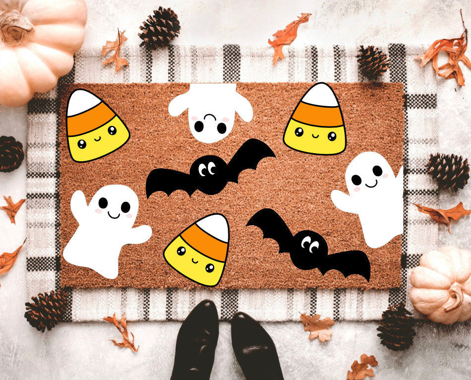 All Things Halloween Doormat | Halloween Porch Decor | Halloween Outdoor Decor