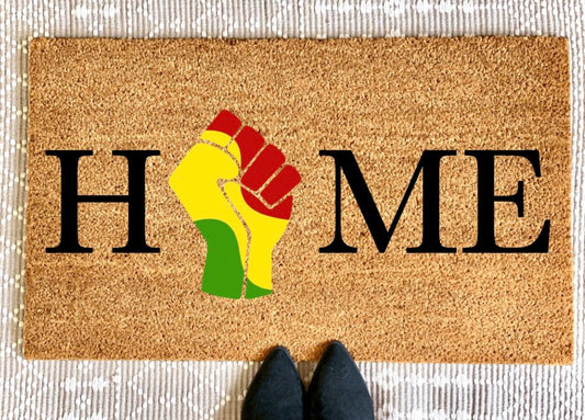 Home Raised Fist Doormat
