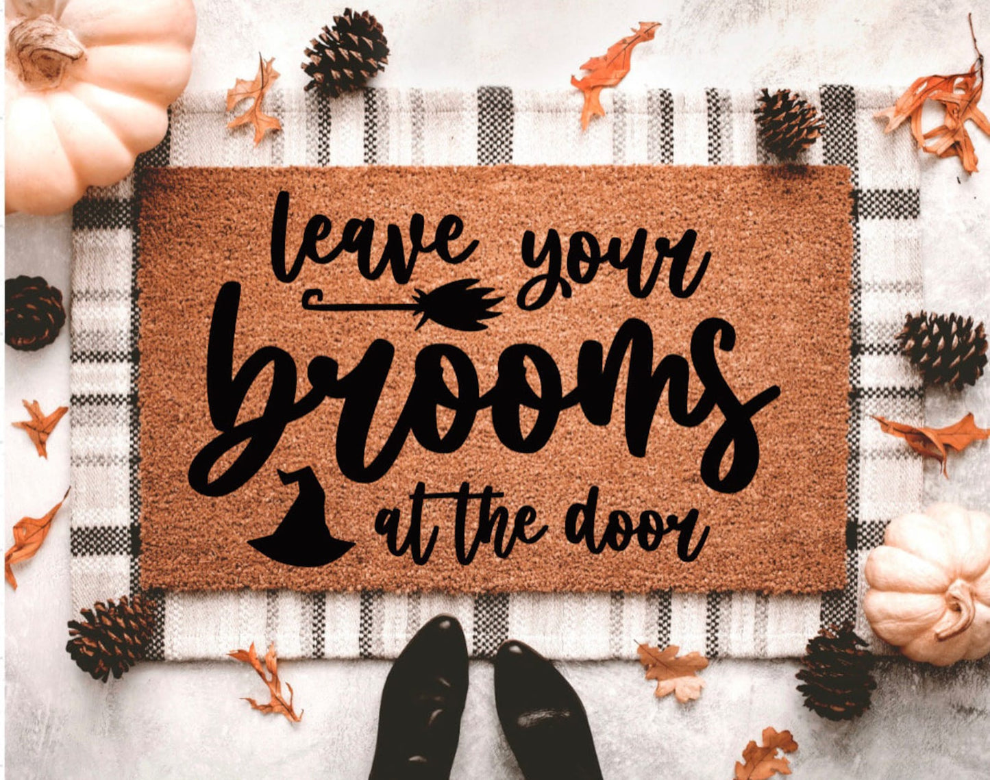Leave Your Brooms At The Door Doormat