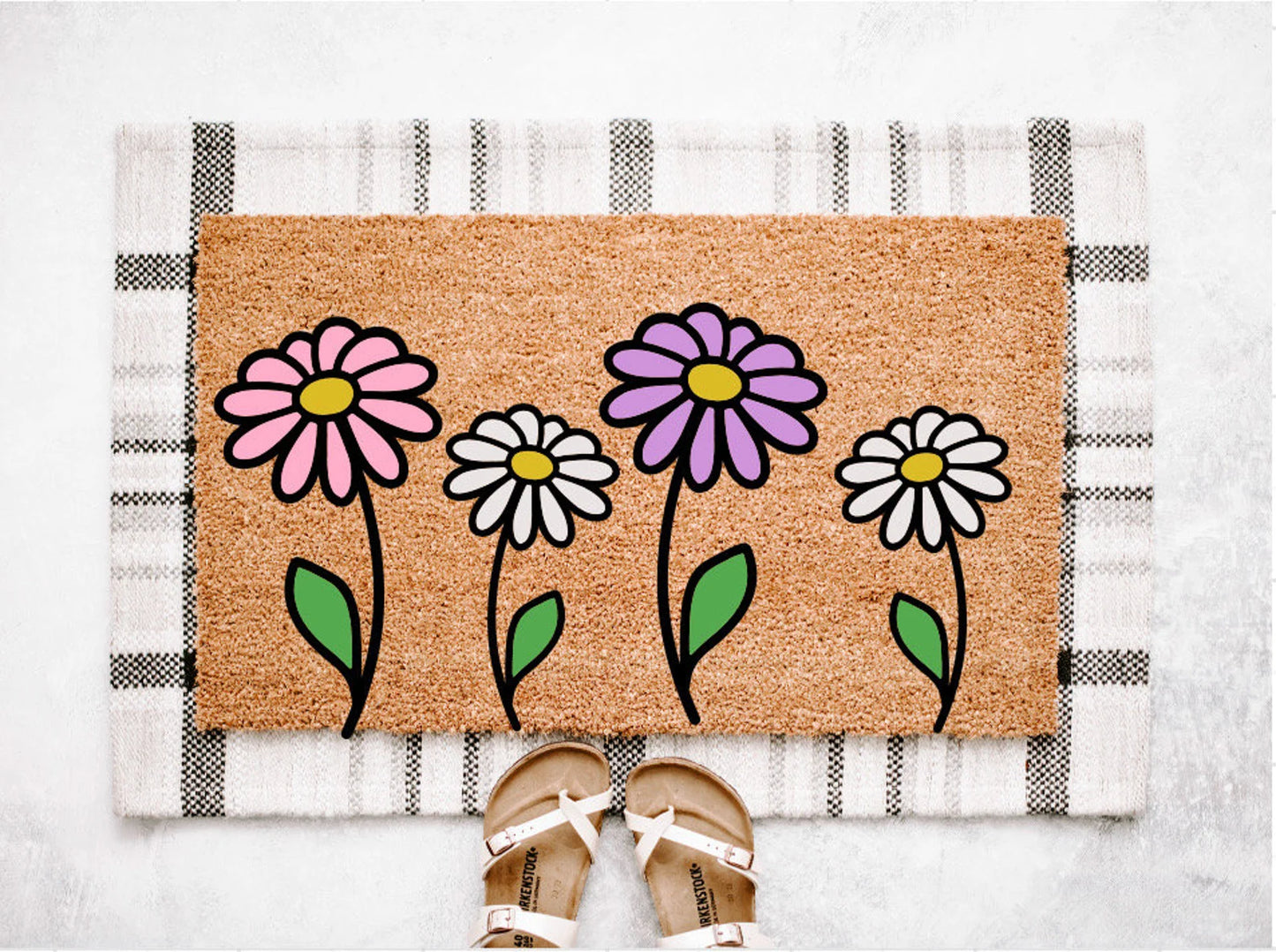 Daisies Doormat