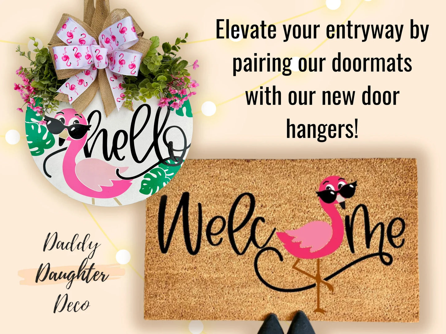 Flamingo Door Hanger