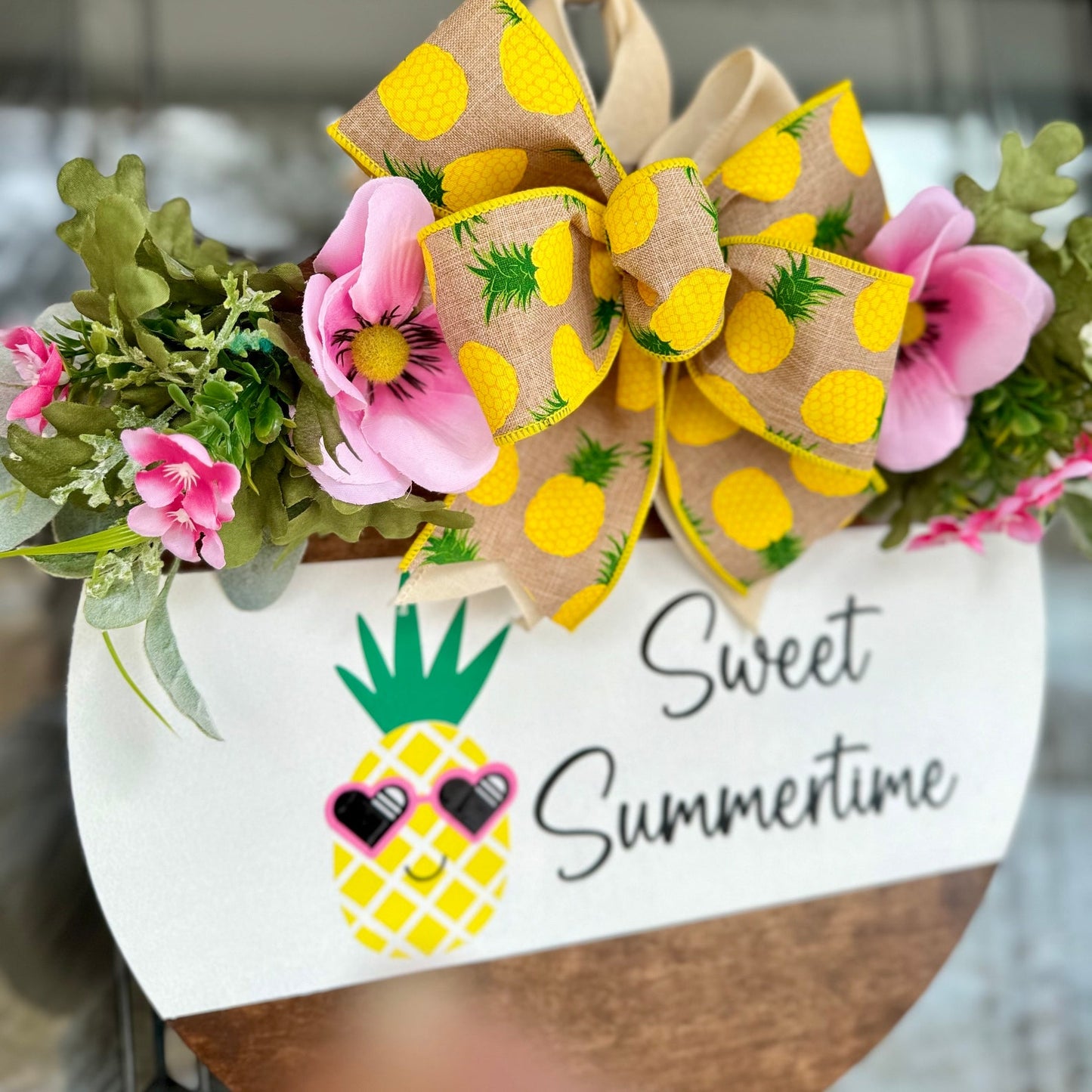 Summer Pineapple Door Hanger