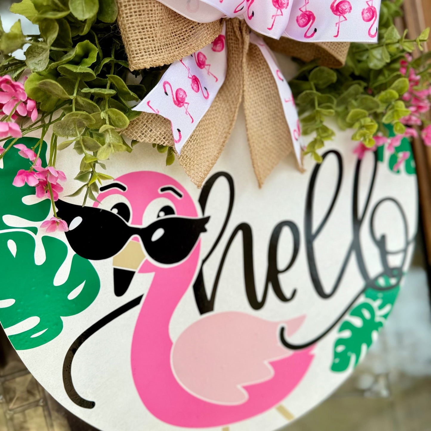 Flamingo Door Hanger