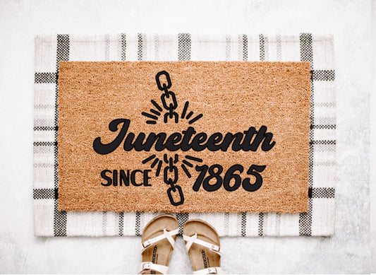 Juneteenth Since 1865 Doormat