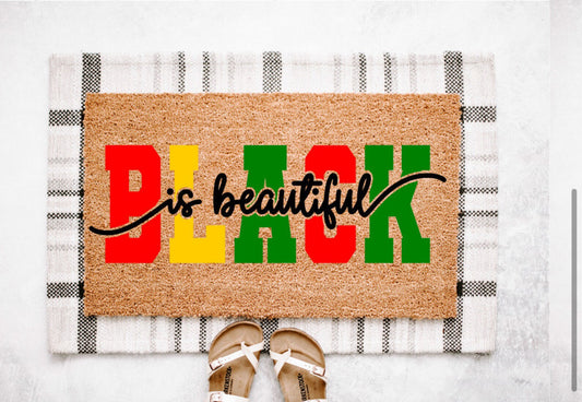 Black Is Beautiful Doormat