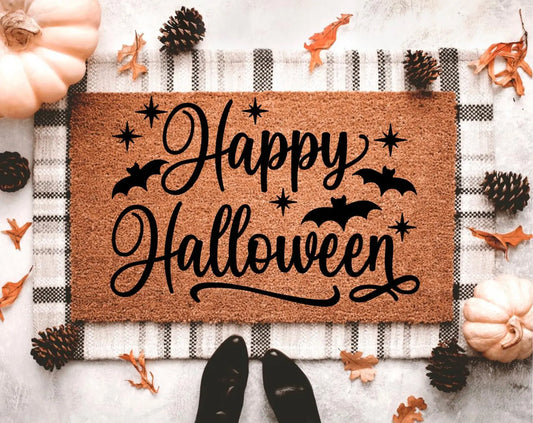 Happy Halloween Doormat | Halloween Porch Decor