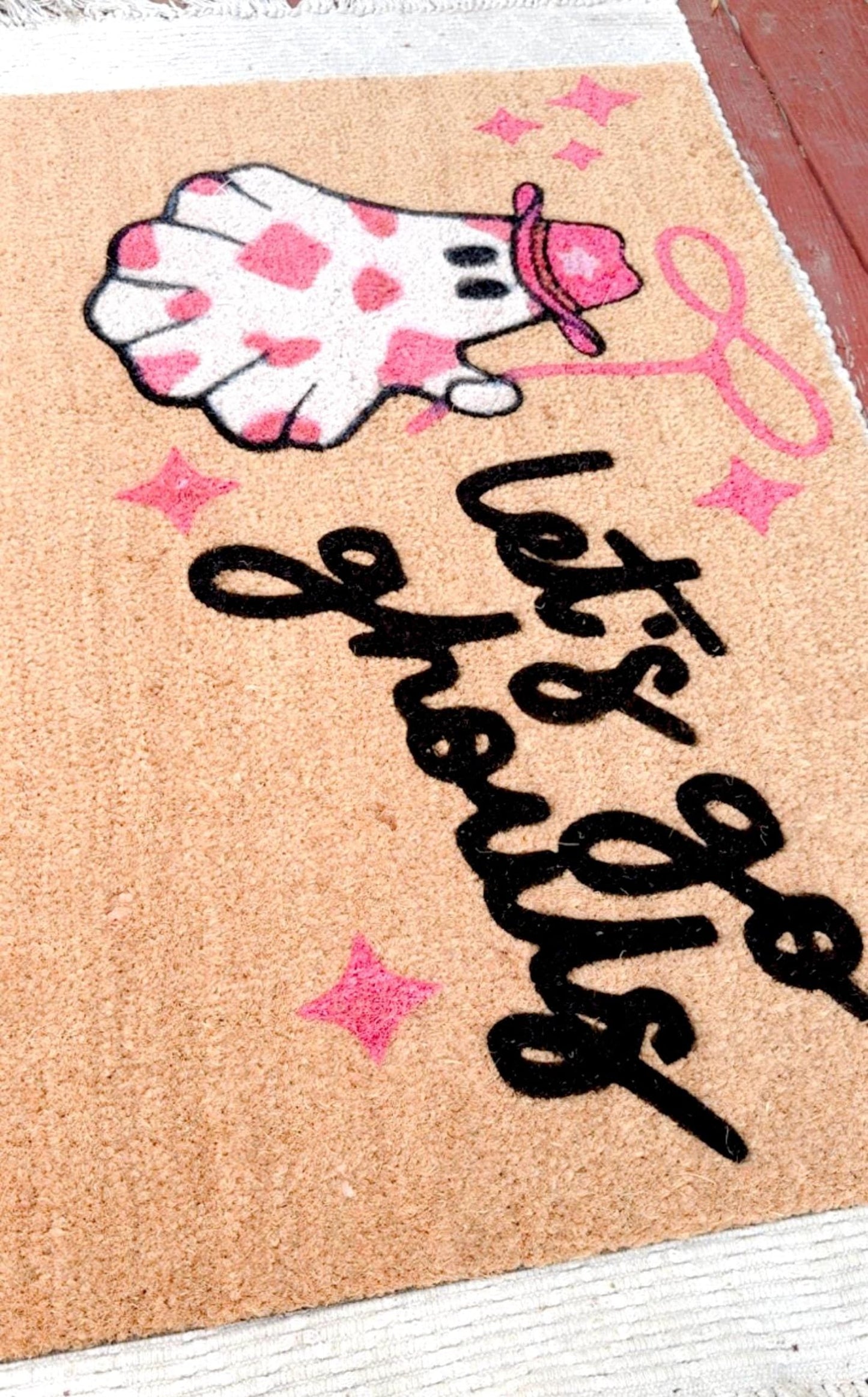 Let's Go Ghouls Halloweens Doormat | Halloween Porch Decor | Halloween Outdoor Decor