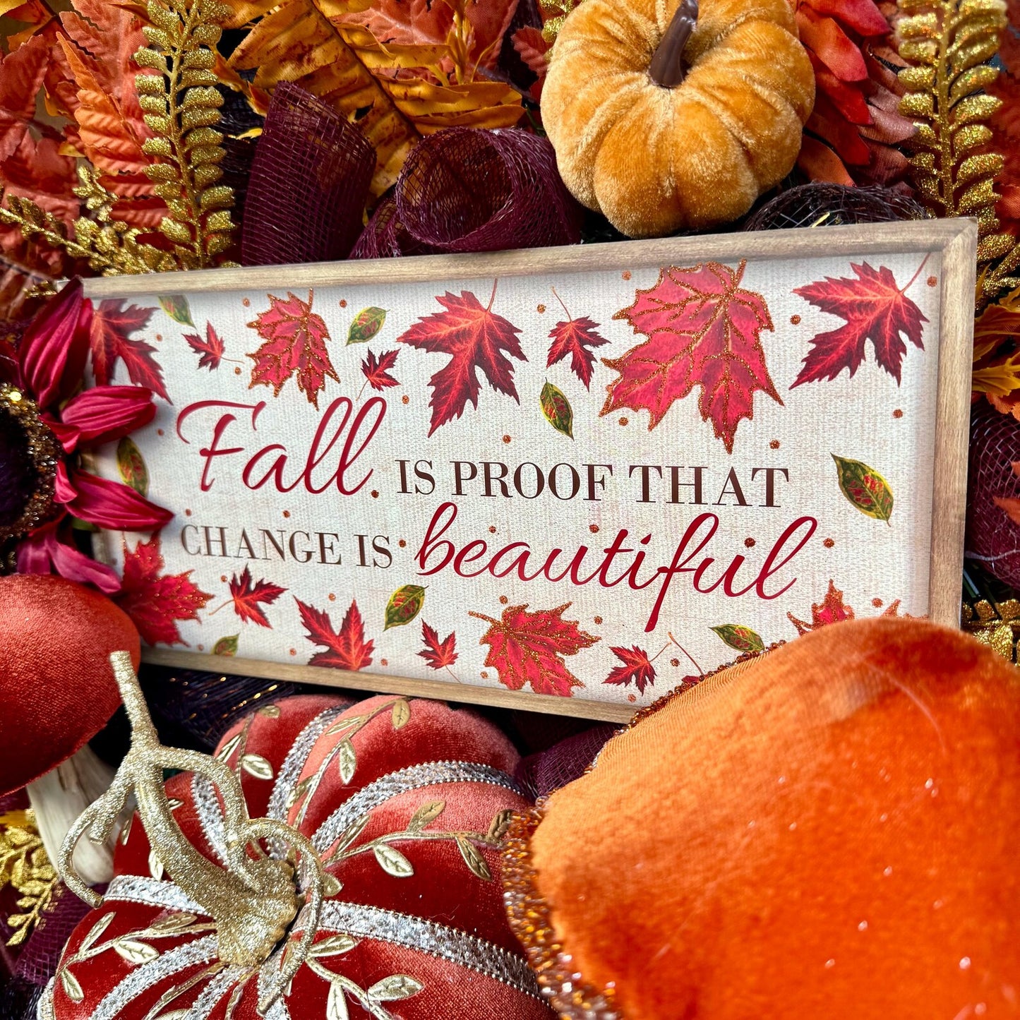 Luxury Pumpkin Fall Wreath | Fall Wreaths For Front Door | Fall Porch Decor