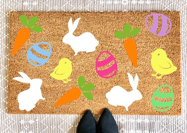 All Things Easter Pattern Doormat
