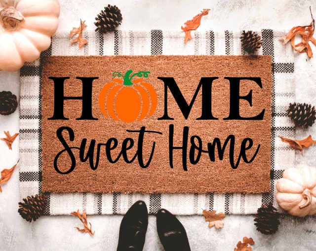 Home Sweet Home Pumpkin Doormat