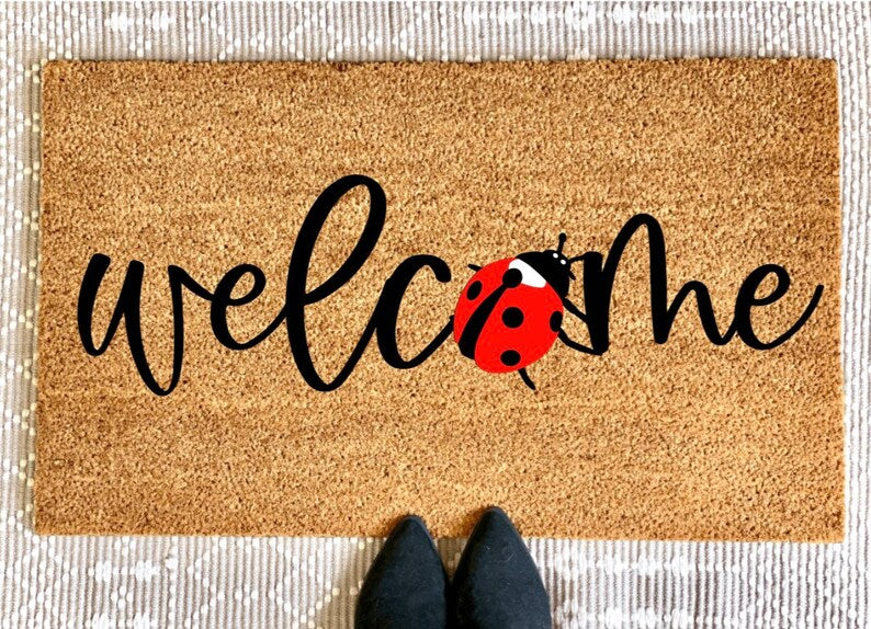 Welcome Ladybug Doormat