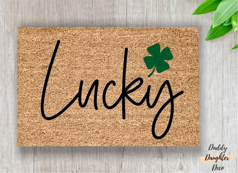 Lucky Shamrock Doormat