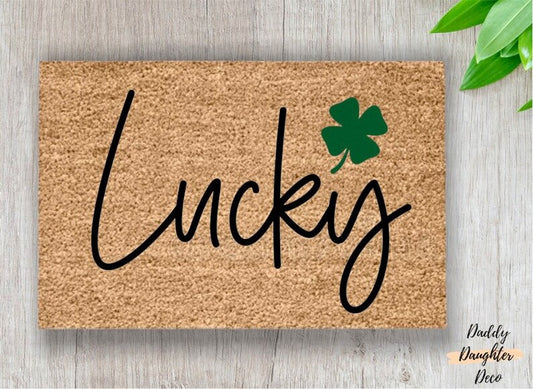 Lucky Shamrock Doormat
