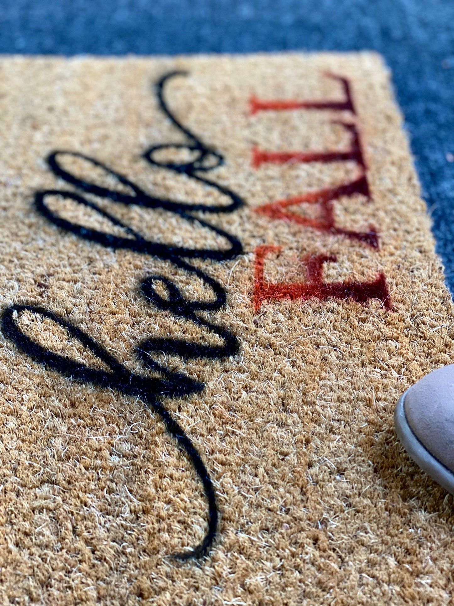 Hello Fall Thanksgiving Door Mat | Fall Porch Decor | Outdoor Fall Decor | Fall Decorations | Autumn Outdoor Rug | Closing Gift