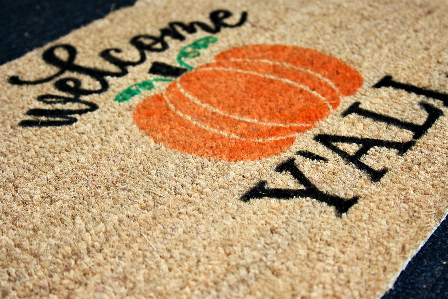 Thanksgiving Doormat Outdoor Decor | Holiday Welcome Door Mat  | Fall Outdoor Mat  | Hello Pumpkin Mat | Seasonal Doormat