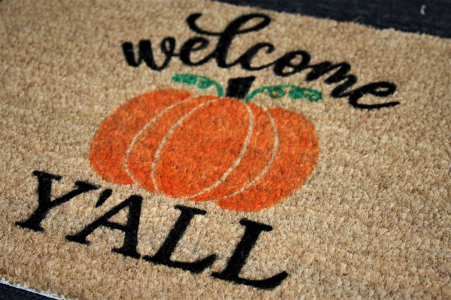 Thanksgiving Doormat Outdoor Decor | Holiday Welcome Door Mat  | Fall Outdoor Mat  | Hello Pumpkin Mat | Seasonal Doormat