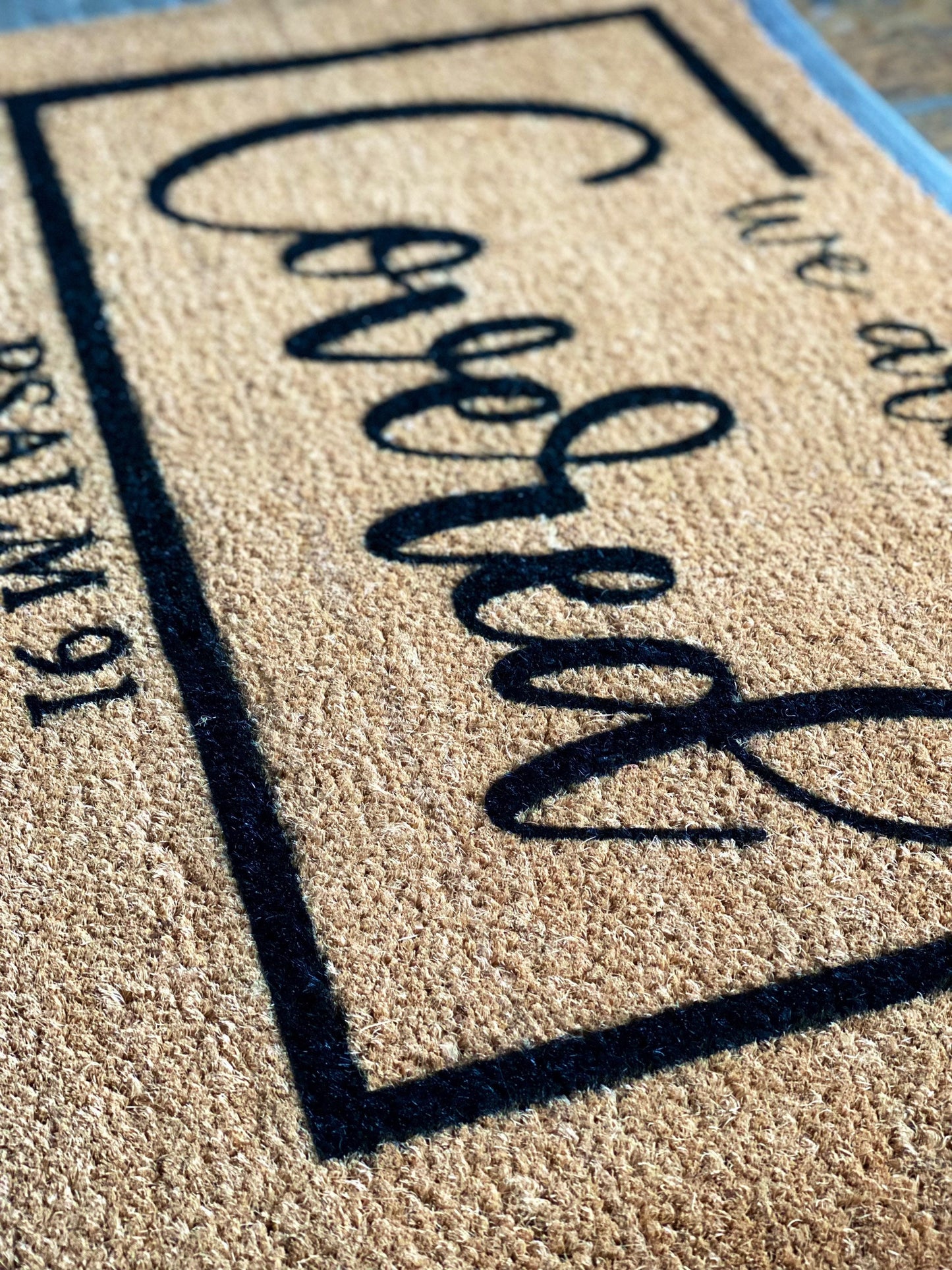 We Are Covered | Psalm 91 | Christian Doormat | Spring Doormat | Holiday Doormat | Religious Doormat | Housewarming Gift