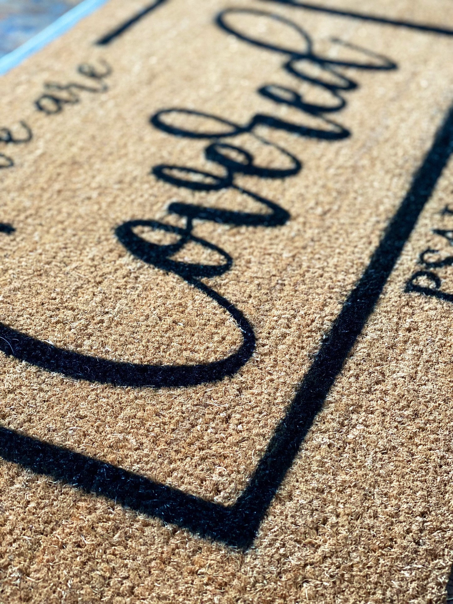 We Are Covered | Psalm 91 | Christian Doormat | Spring Doormat | Holiday Doormat | Religious Doormat | Housewarming Gift