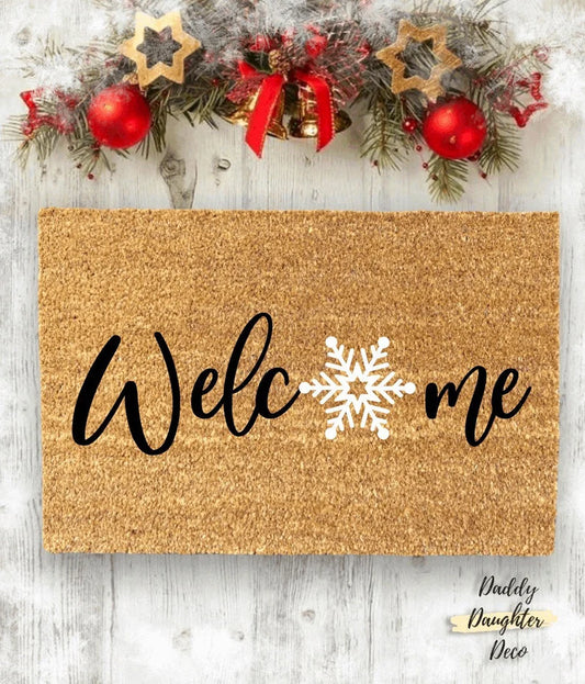 Welcome Snowflake Doormat