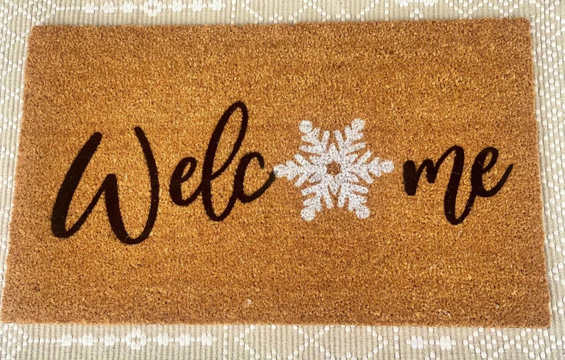 Welcome Snowflake Doormat