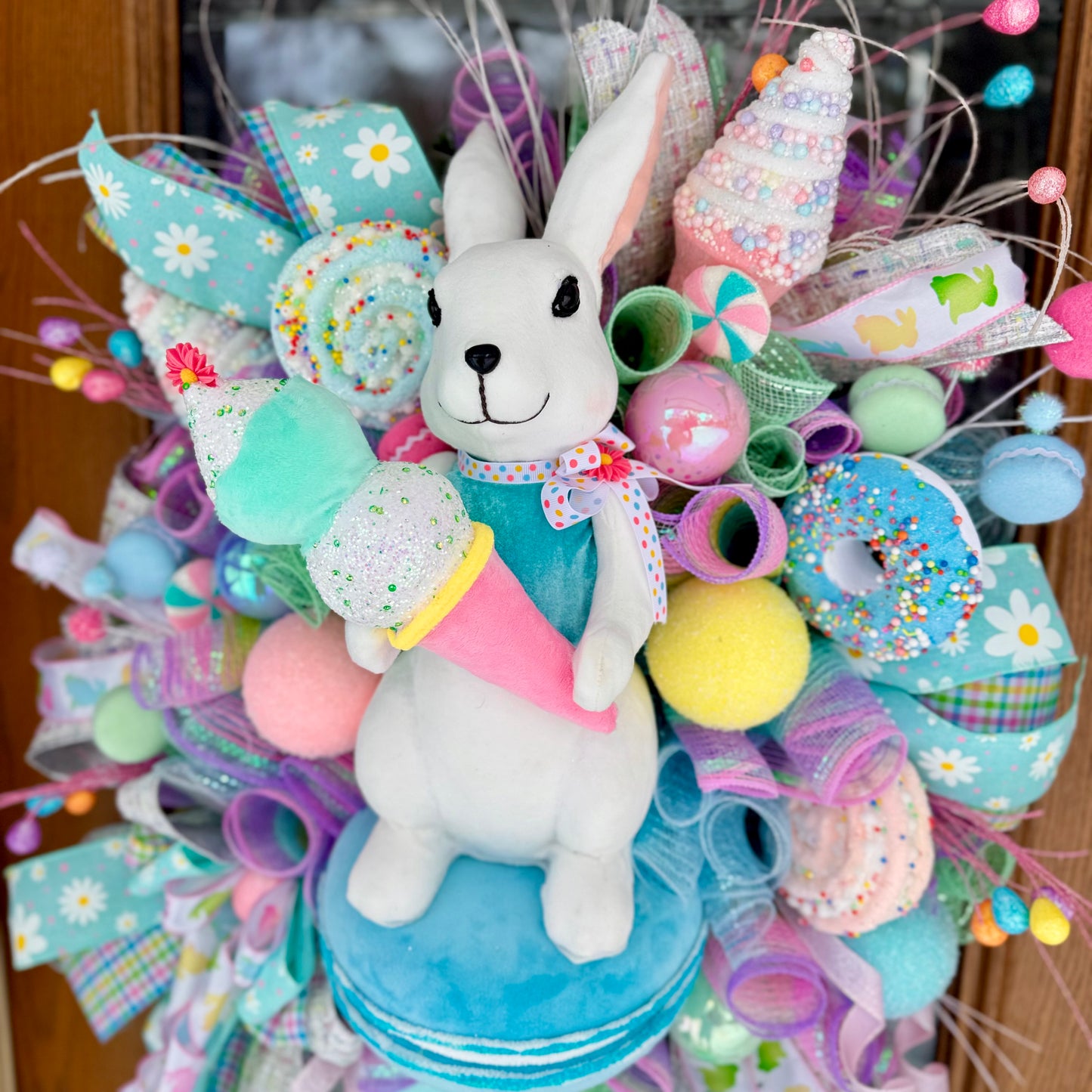 Easter Bunny Wreath | Spring Wreath | Easter Door Decor | Easter Porch Decor | Easter Bunny Decor