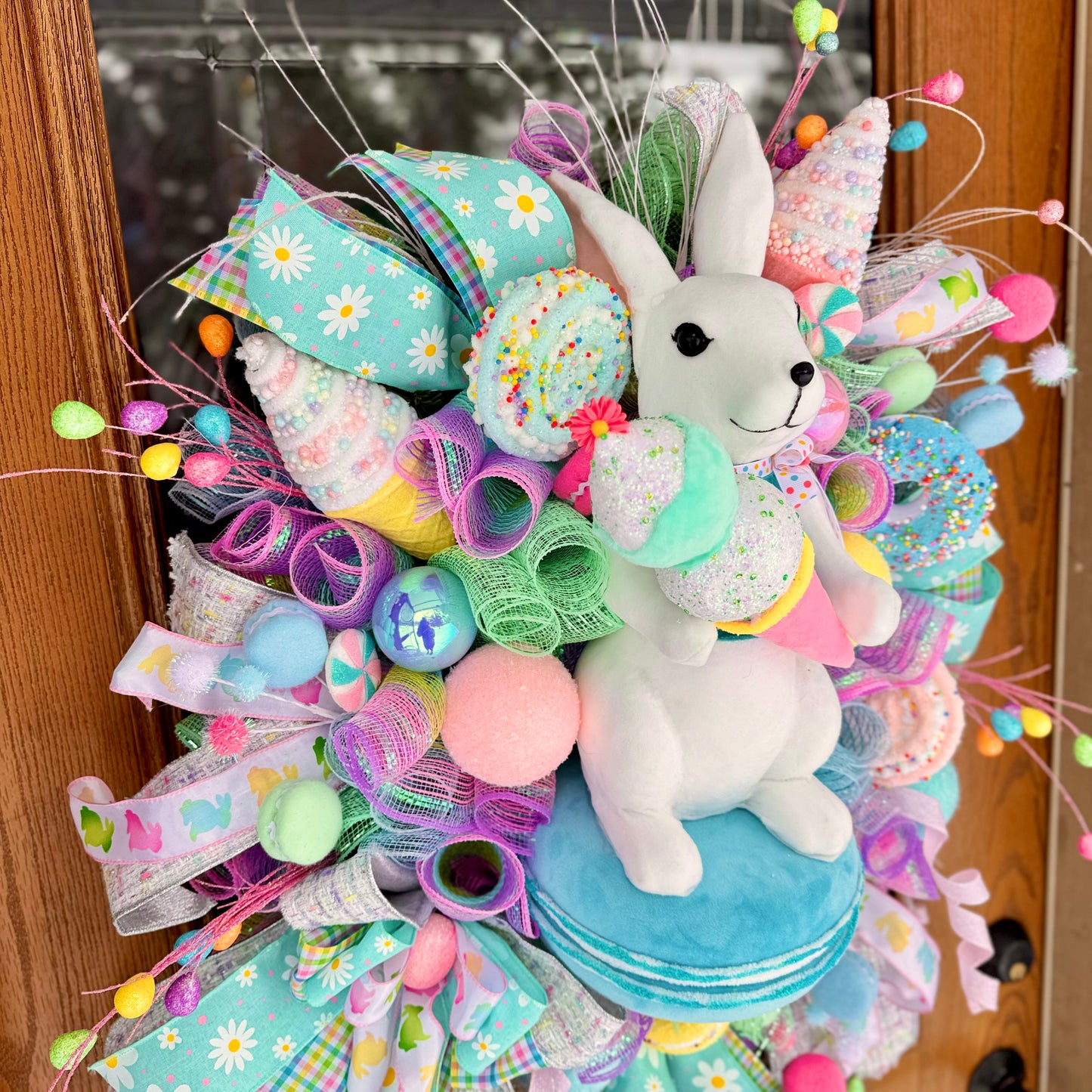 Easter Bunny Wreath | Spring Wreath | Easter Door Decor | Easter Porch Decor | Easter Bunny Decor