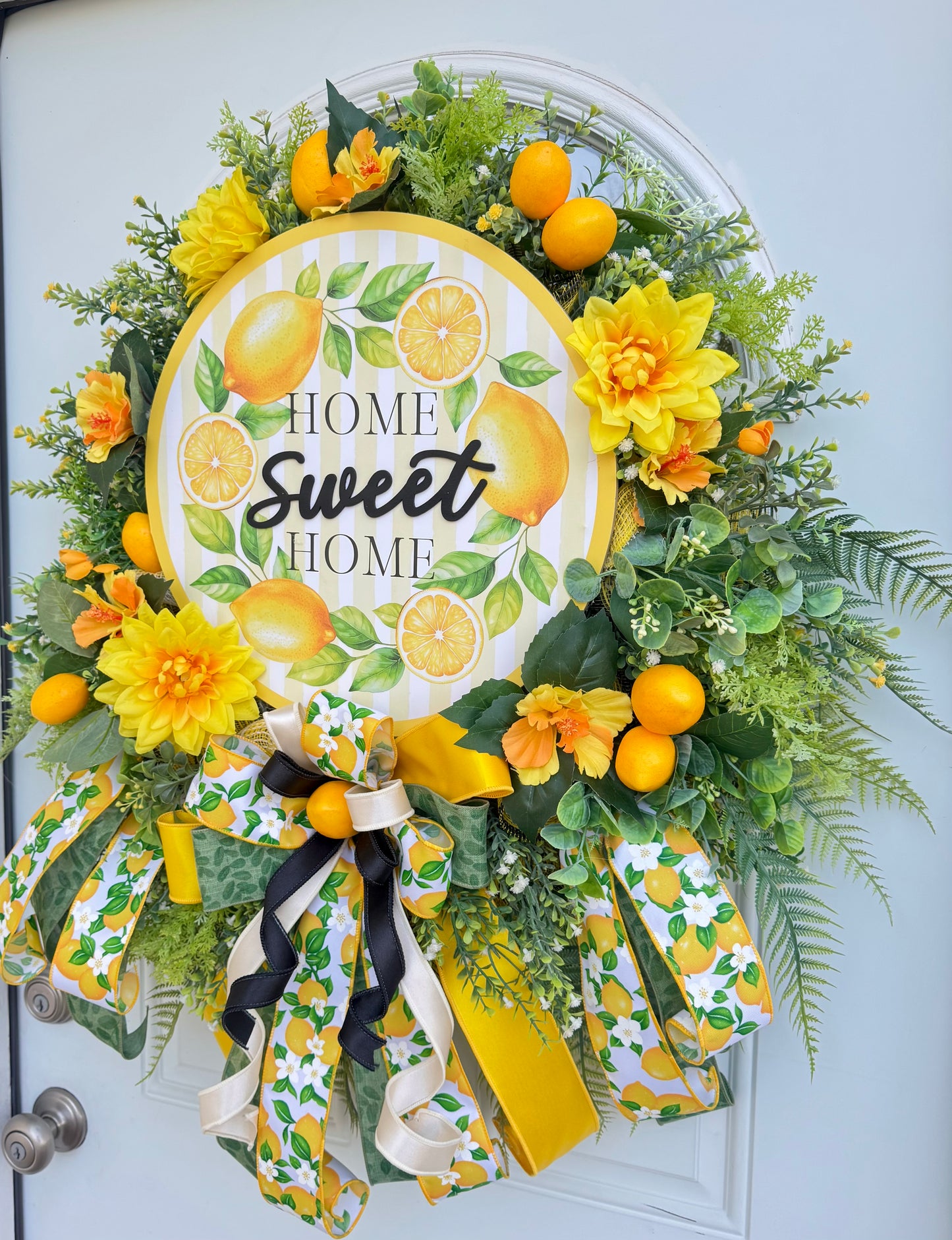 Home Sweet Home Lemon Wreath