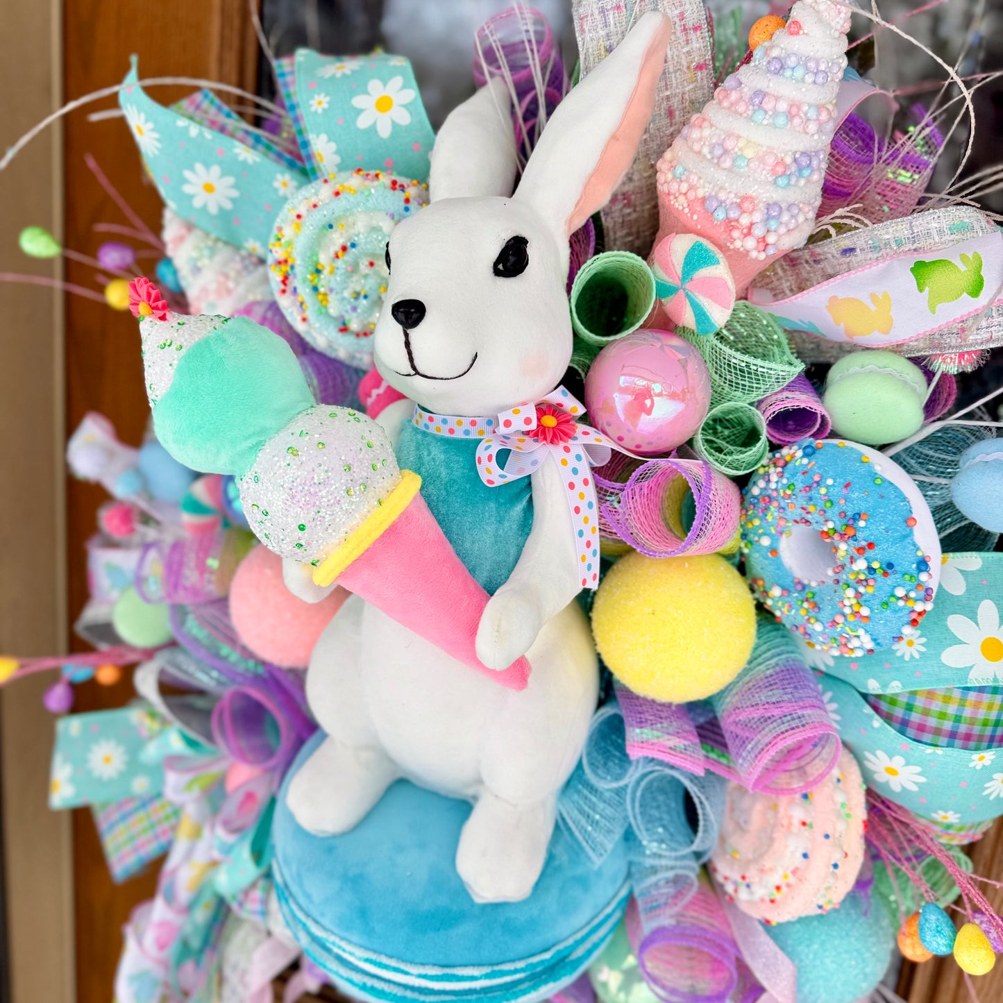 Easter Bunny Wreath | Spring Wreath | Easter Door Decor | Easter Porch Decor | Easter Bunny Decor