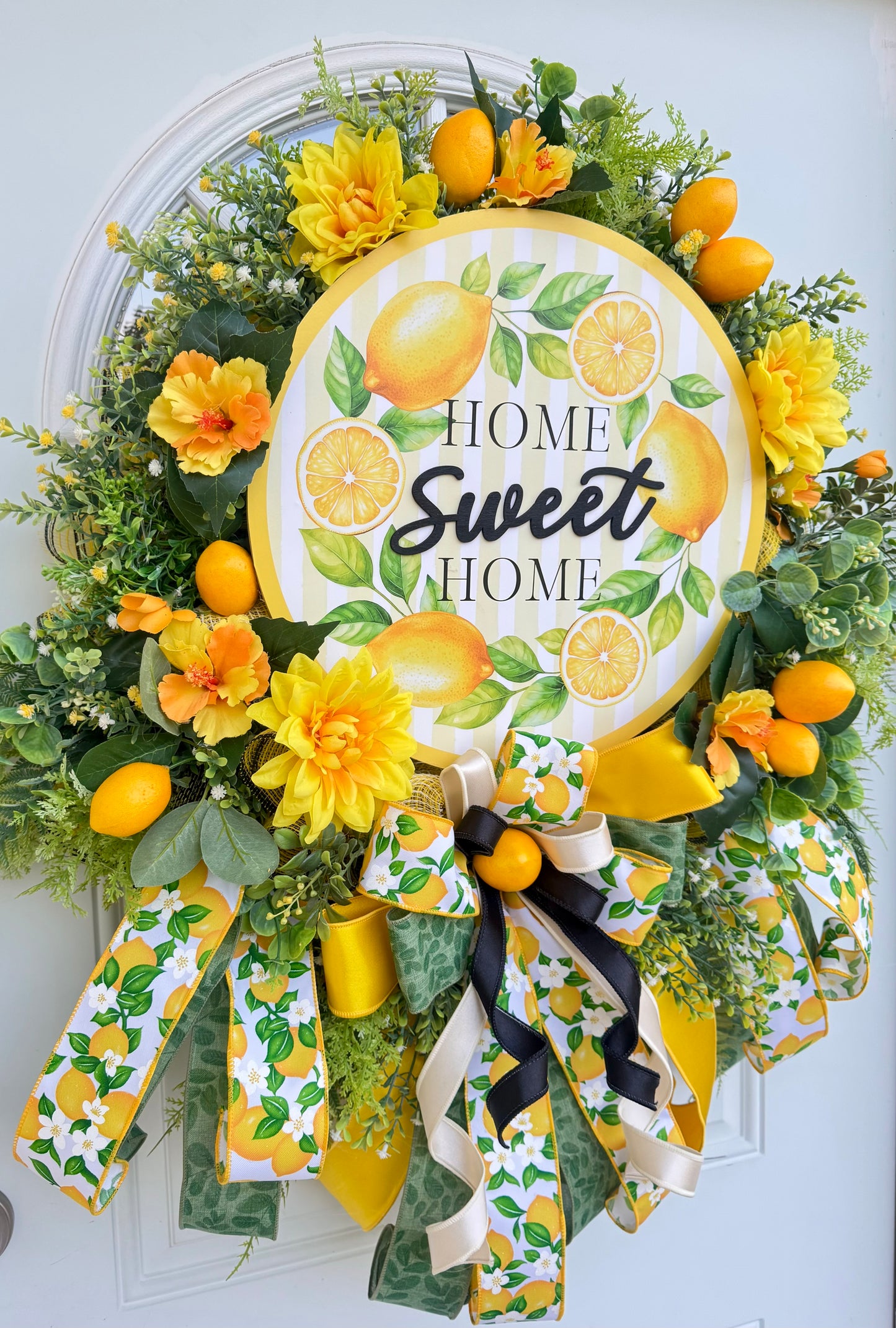 Home Sweet Home Lemon Wreath
