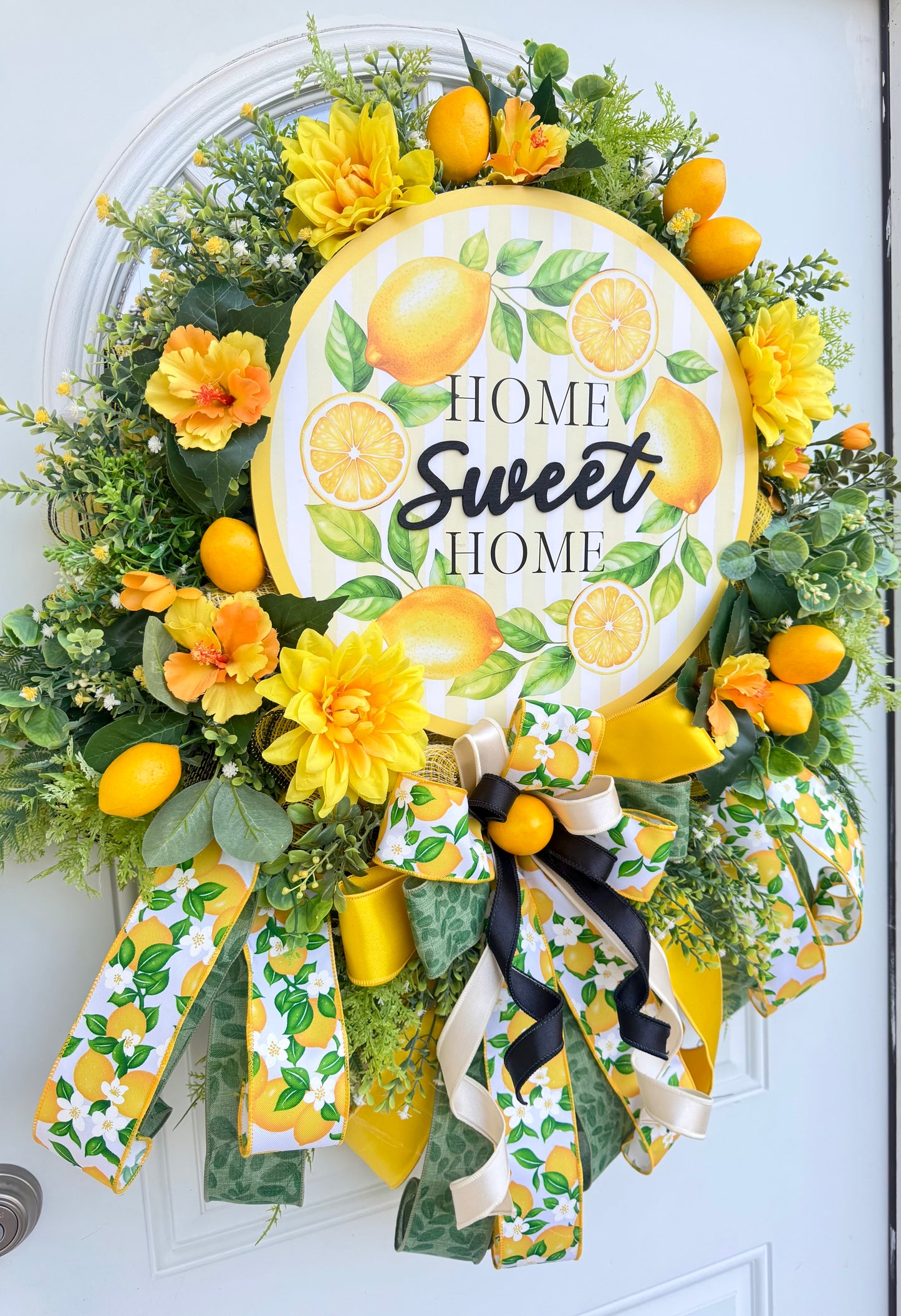 Home Sweet Home Lemon Wreath