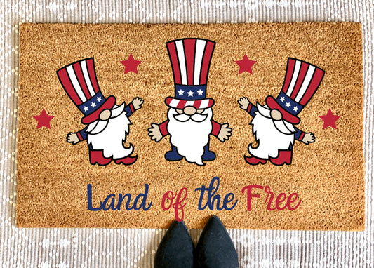 Fourth Of July Gnome Doormat