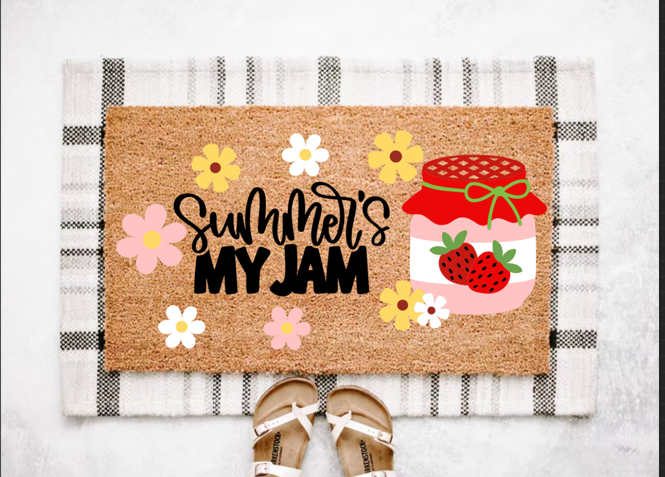 Strawberry Summer Doormat