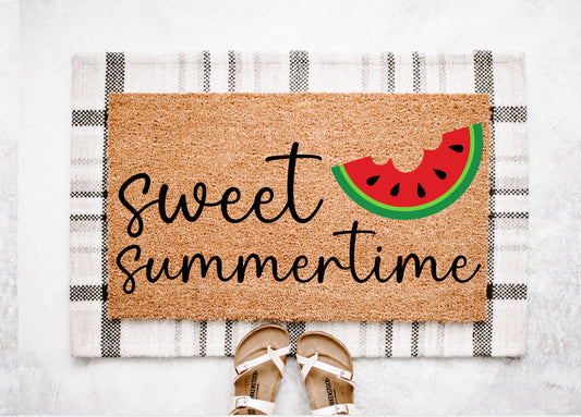 Sweet Summertime Watermelon Doormat
