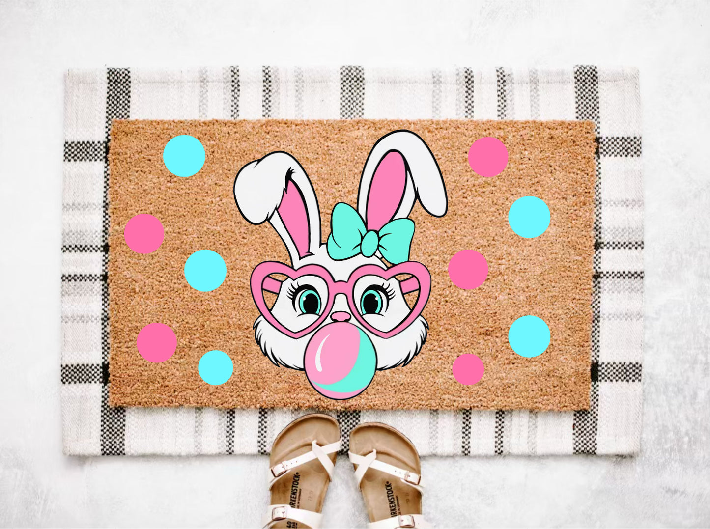 Bunny Easter Doormat