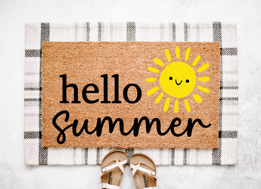 Hello Summer Sunshine Doormat