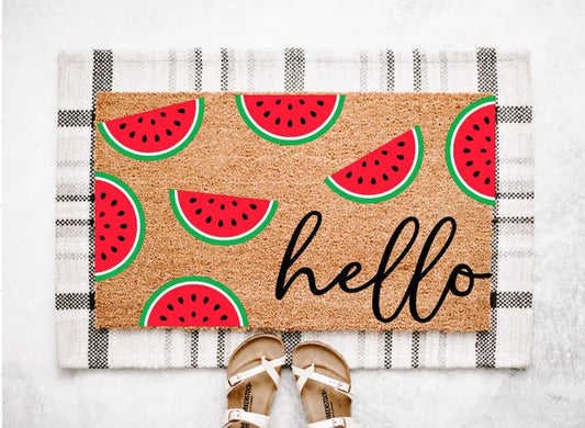Hello Watermelon Doormat