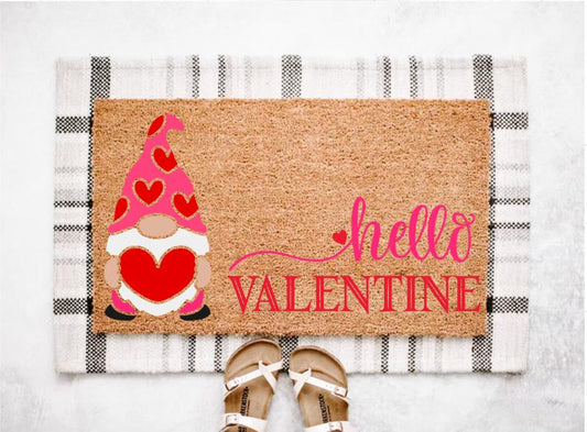 Gnome Valentine’s Day Doormat