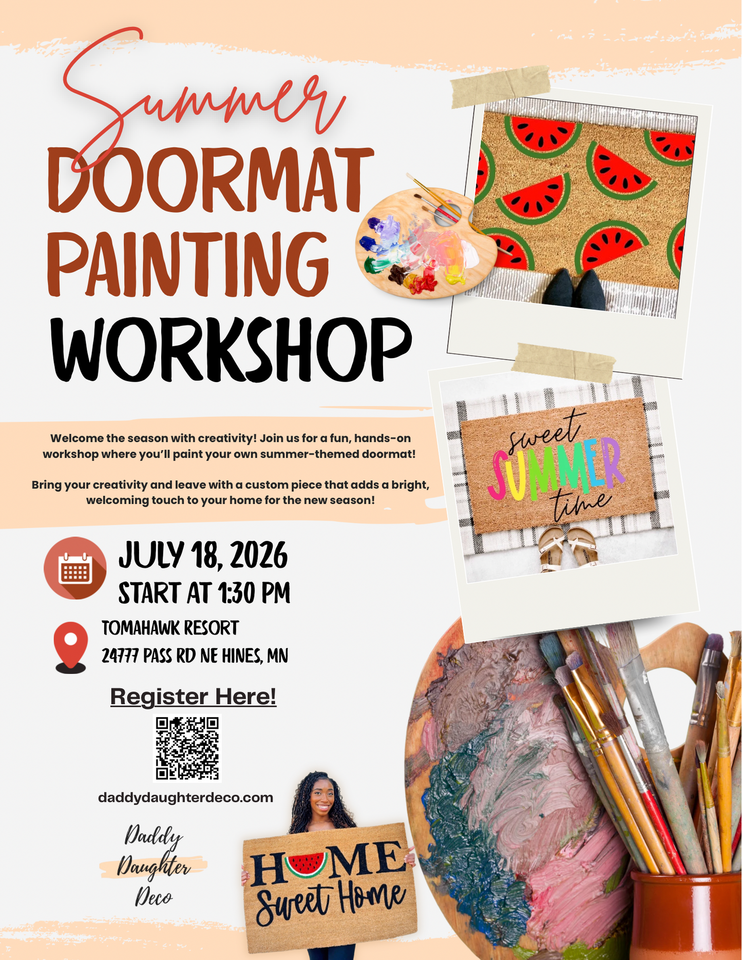 Summer Doormat Painting Workshop