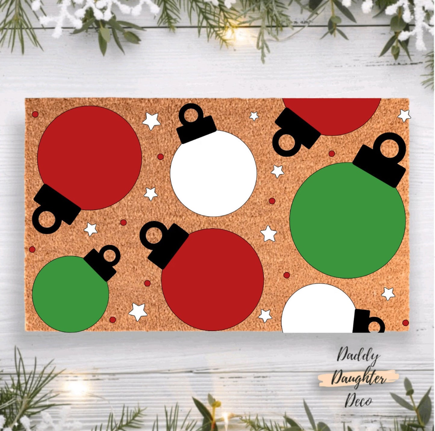 Christmas Ornaments Doormat