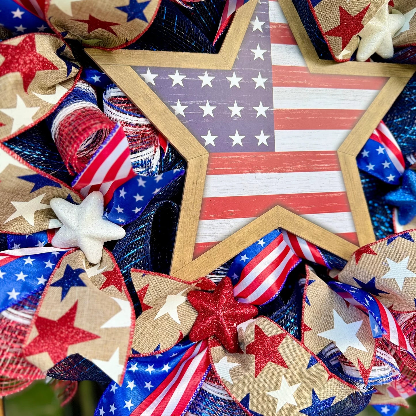 Patriotic Star Wreath