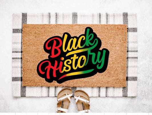 Black History Ombré Doormat