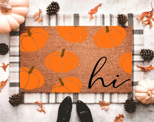 Pumpkin Pattern Doormat