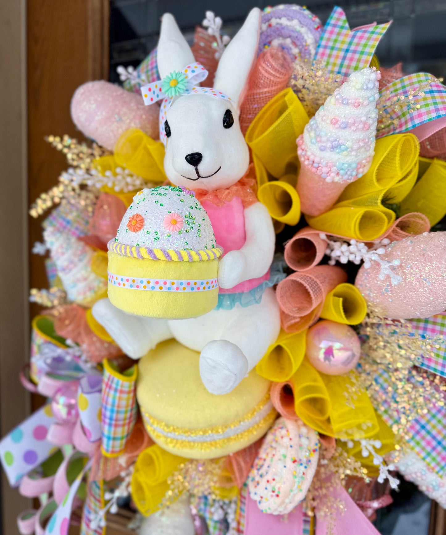 Easter Bunny Wreath | Spring Wreath | Easter Door Decor